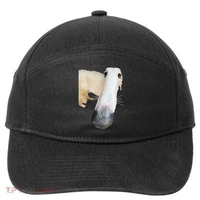 Borzoi Dog Meme Funny Long Nose Borzoi Russian Sighthound 7-Panel Snapback Hat