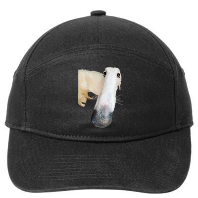 Borzoi Dog Meme Funny Long Nose Borzoi Russian Sighthound 7-Panel Snapback Hat