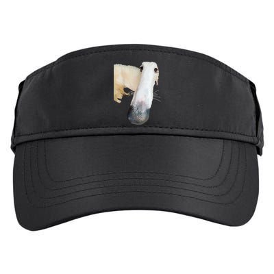 Borzoi Dog Meme Funny Long Nose Borzoi Russian Sighthound Adult Drive Performance Visor