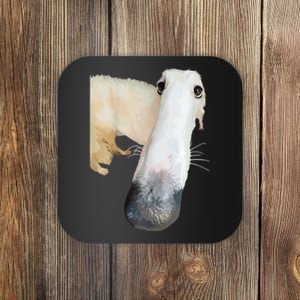 Borzoi Dog Meme Funny Long Nose Borzoi Russian Sighthound Coaster