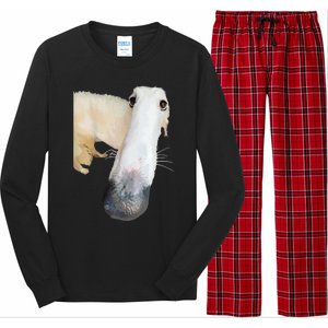 Borzoi Dog Meme Funny Long Nose Borzoi Russian Sighthound Long Sleeve Pajama Set