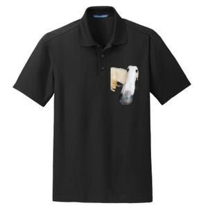 Borzoi Dog Meme Funny Long Nose Borzoi Russian Sighthound Dry Zone Grid Polo