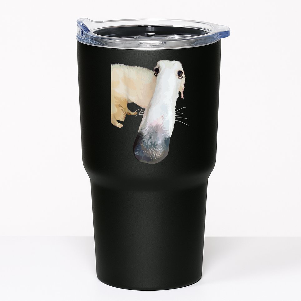 Borzoi Dog Meme Funny Long Nose Borzoi Russian Sighthound Tumbler