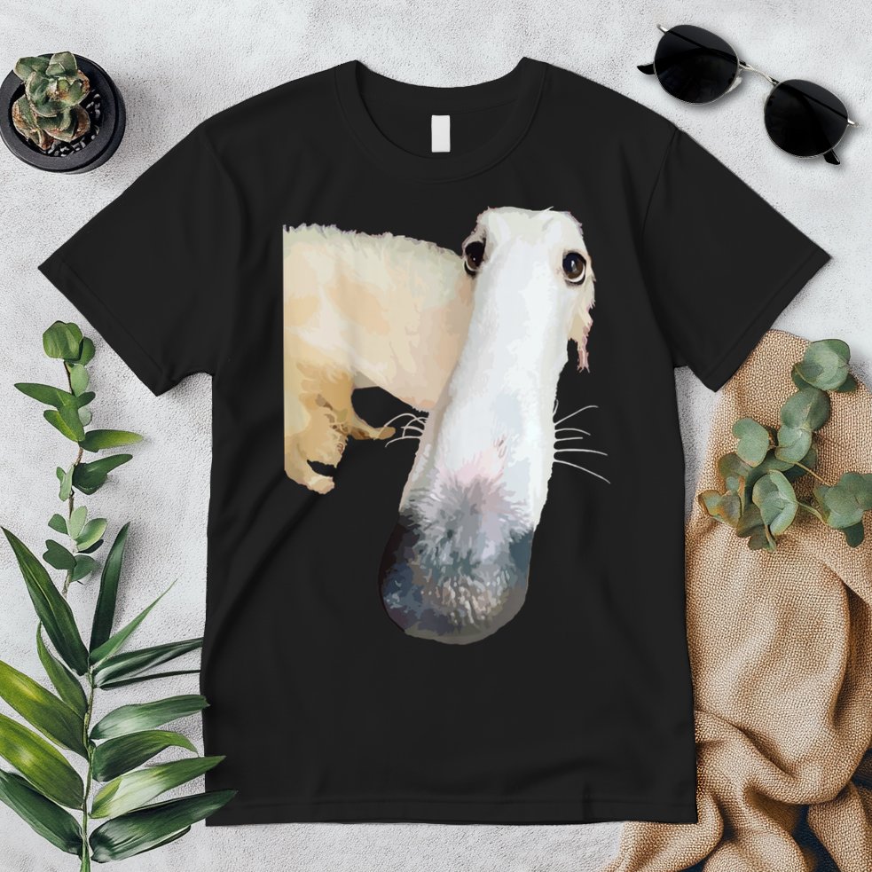 Borzoi Dog Meme Funny Long Nose Borzoi Russian Sighthound Premium T-Shirt