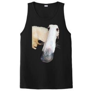 Borzoi Dog Meme Funny Long Nose Borzoi Russian Sighthound PosiCharge Competitor Tank