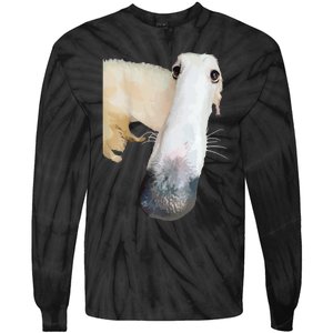 Borzoi Dog Meme Funny Long Nose Borzoi Russian Sighthound Tie-Dye Long Sleeve Shirt