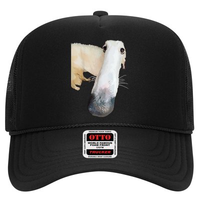 Borzoi Dog Meme Funny Long Nose Borzoi Russian Sighthound Trucker Hat