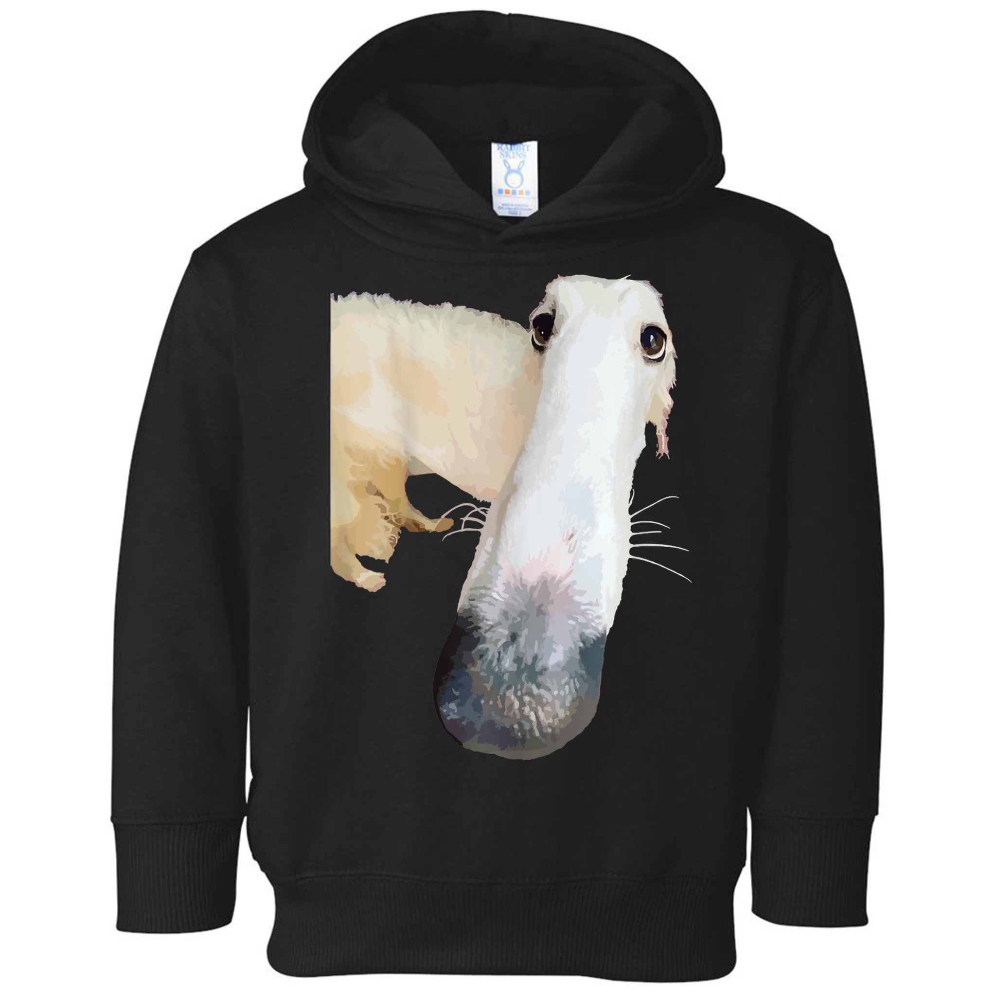 Borzoi Dog Meme Funny Long Nose Borzoi Russian Sighthound Toddler Hoodie