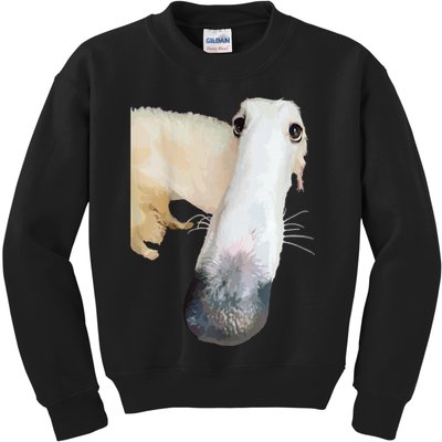 Borzoi Dog Meme Funny Long Nose Borzoi Russian Sighthound Kids Sweatshirt