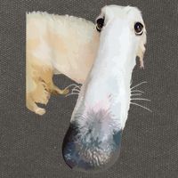 Borzoi Dog Meme Funny Long Nose Borzoi Russian Sighthound Cotton Canvas Backpack