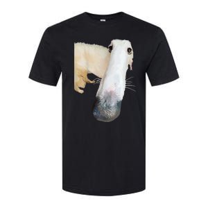 Borzoi Dog Meme Funny Long Nose Borzoi Russian Sighthound Softstyle CVC T-Shirt