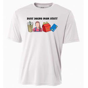 Busy Doing Mom Stuff Busy Mom Mothers Day Mom Stuff Cooling Performance Crew T-Shirt