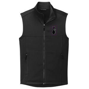 Be Dark Mysterious Spooky Fabulous! Halloween Black Cat Collective Smooth Fleece Vest