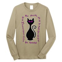 Be Dark Mysterious Spooky Fabulous! Halloween Black Cat Long Sleeve Shirt