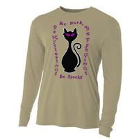 Be Dark Mysterious Spooky Fabulous! Halloween Black Cat Cooling Performance Long Sleeve Crew