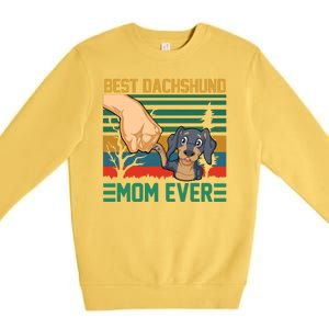 Best Dachshund Mom Ever Premium Crewneck Sweatshirt