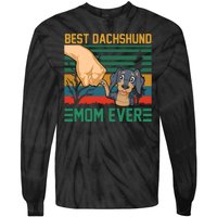 Best Dachshund Mom Ever Tie-Dye Long Sleeve Shirt