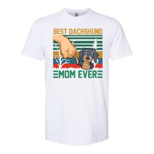 Best Dachshund Mom Ever Softstyle CVC T-Shirt