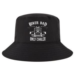 Biker Dad Motorcycle Fathers Day Design For Fathers Cool Comfort Performance Bucket Hat