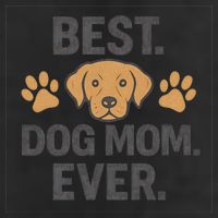 Best Dog Mom Ever 7 Panel Mesh Trucker Snapback Hat