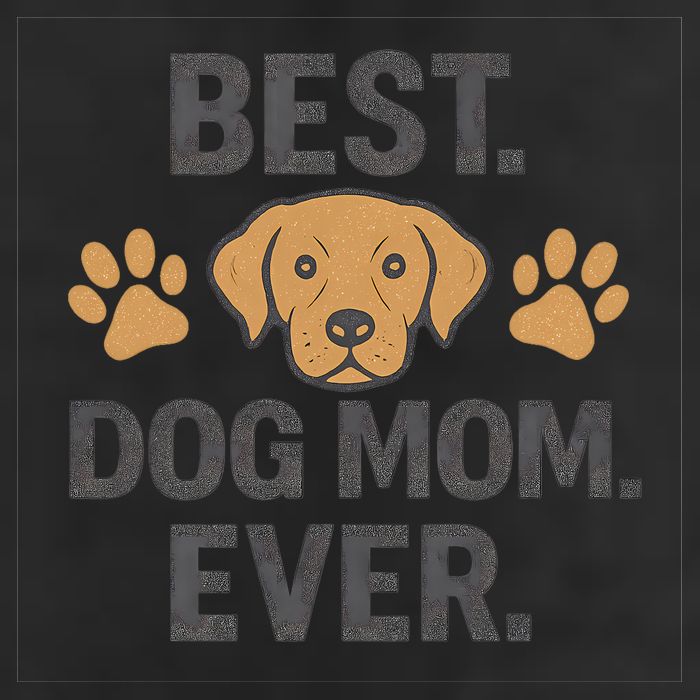 Best Dog Mom Ever 7 Panel Mesh Trucker Snapback Hat
