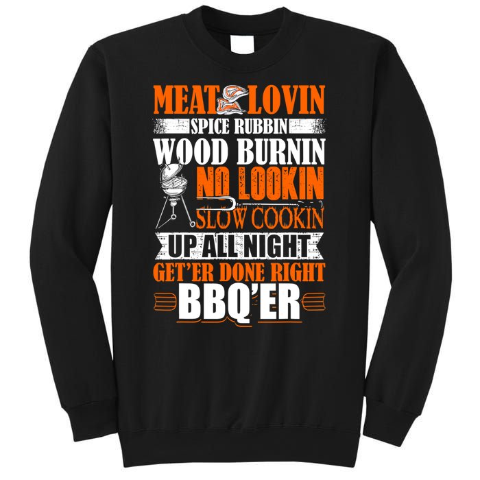 Bbq Design Meat Lovers Barbecue Smoking Grill Sweatshirt