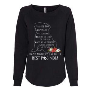 Best Dog Mom Grandma Women Pug Mom Womens California Wash Sweatshirt