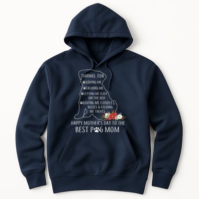 Best Dog Mom Grandma Women Pug Mom Hoodie