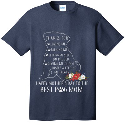 Best Dog Mom Grandma Women Pug Mom T-Shirt