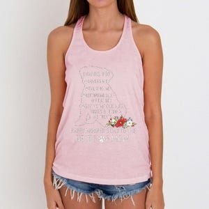 Best Dog Mom Grandma Women Pug Mom Women's Knotted Racerback Tank