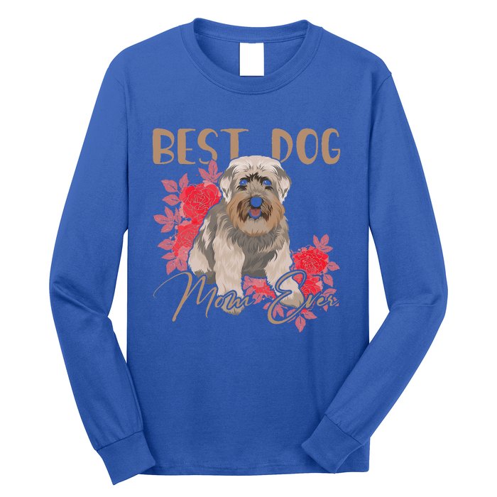 Best Dog Mom Ever Miniature Schnauzer Funny Mother's Long Sleeve Shirt