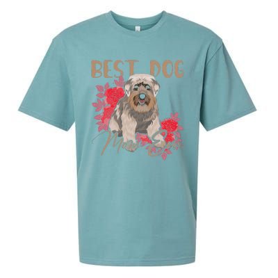 Best Dog Mom Ever Miniature Schnauzer Funny Mother's Sueded Cloud Jersey T-Shirt