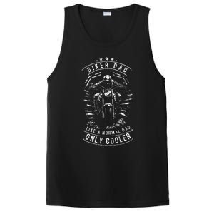 Biker Dad Motorcycle Father's Day Design for Fathers PosiCharge Competitor Tank