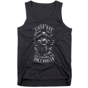 Biker Dad Motorcycle Father's Day Design for Fathers Tank Top