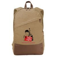 Bes D. Marx Escalate The Struggle Cotton Canvas Backpack