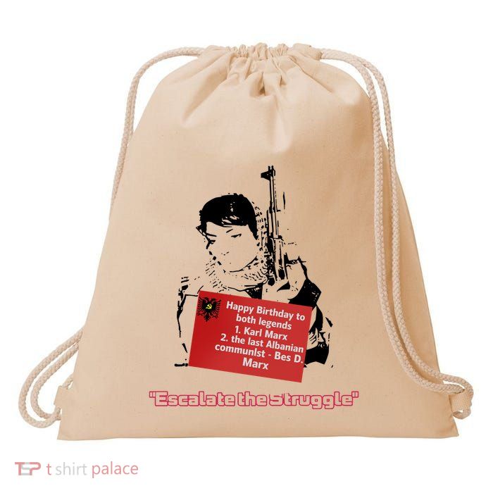 Bes D. Marx Escalate The Struggle Drawstring Bag