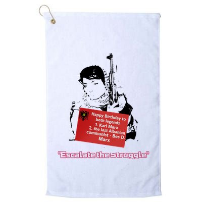 Bes D. Marx Escalate The Struggle Golf Towel