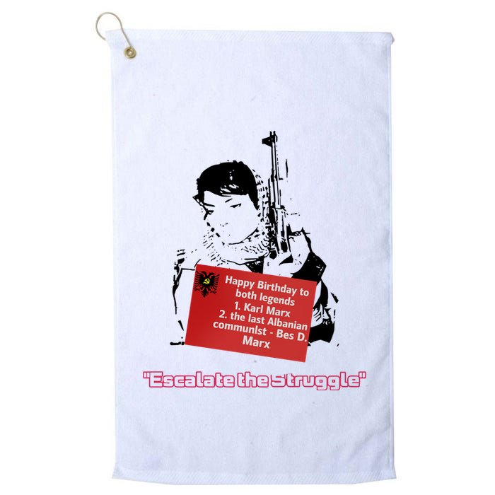 Bes D. Marx Escalate The Struggle Golf Towel