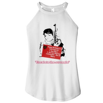 Bes D. Marx Escalate The Struggle Women's Perfect Tri Rocker Tank