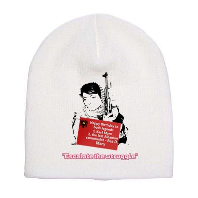 Bes D. Marx Escalate The Struggle Short Acrylic Beanie