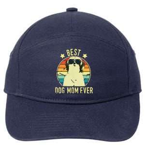 Best Dog Mom Ever Shih Tzu Mothers Day Gift 7-Panel Snapback Hat