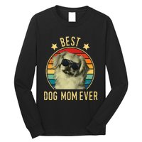 Best Dog Mom Ever Pekingese Mother's Day Gift Long Sleeve Shirt