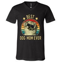 Best Dog Mom Ever Pekingese Mother's Day Gift V-Neck T-Shirt