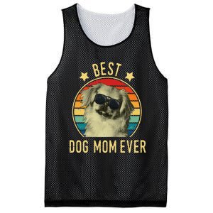 Best Dog Mom Ever Pekingese Mother's Day Gift Mesh Reversible Basketball Jersey Tank