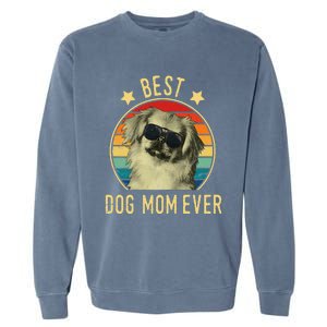 Best Dog Mom Ever Pekingese Mother's Day Gift Garment-Dyed Sweatshirt