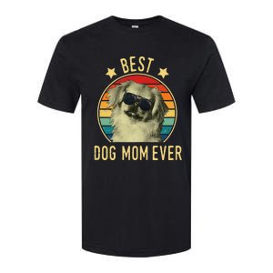 Best Dog Mom Ever Pekingese Mother's Day Gift Softstyle CVC T-Shirt