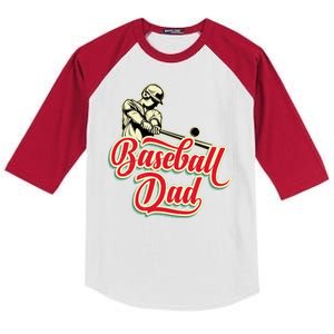 Baseball Dad Matching Family Baseball Game Kids Colorblock Raglan Jersey