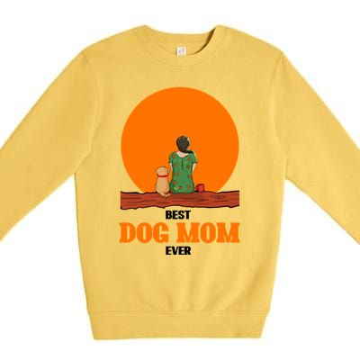 Best Dog Mom Ever Premium Crewneck Sweatshirt