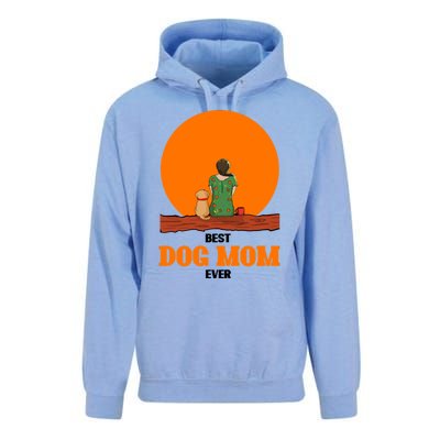 Best Dog Mom Ever Unisex Surf Hoodie