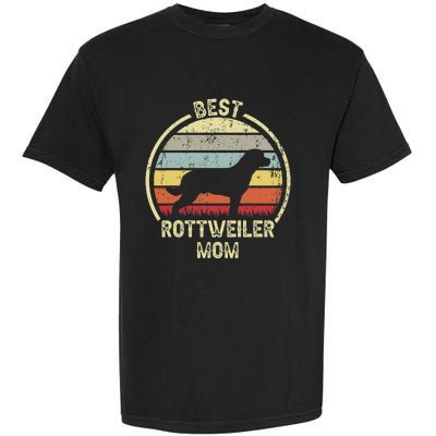 Best Dog Mother Mom - Vintage Rottie Rottweiler Garment-Dyed Heavyweight T-Shirt